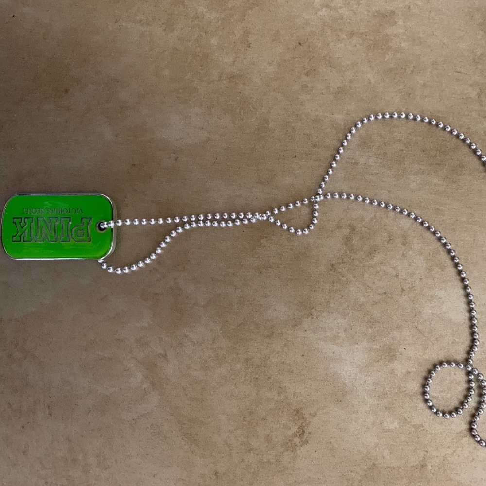 Victoria secret dog tag necklace